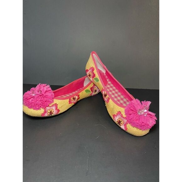 Sperry Pink and Yellow Floral Flats - Picture 1 of 10